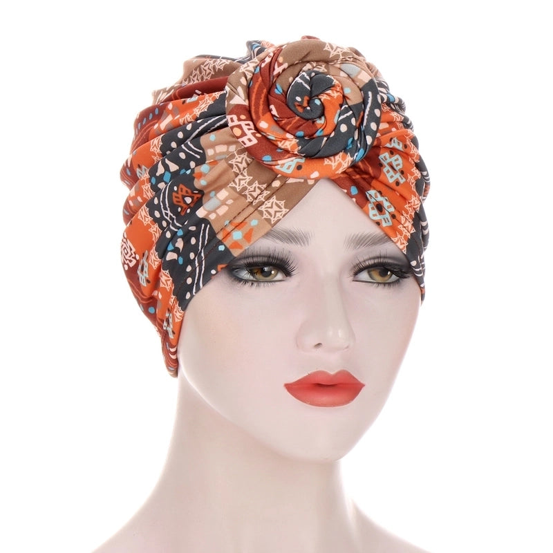 Spiral Turban Multicolor Cap