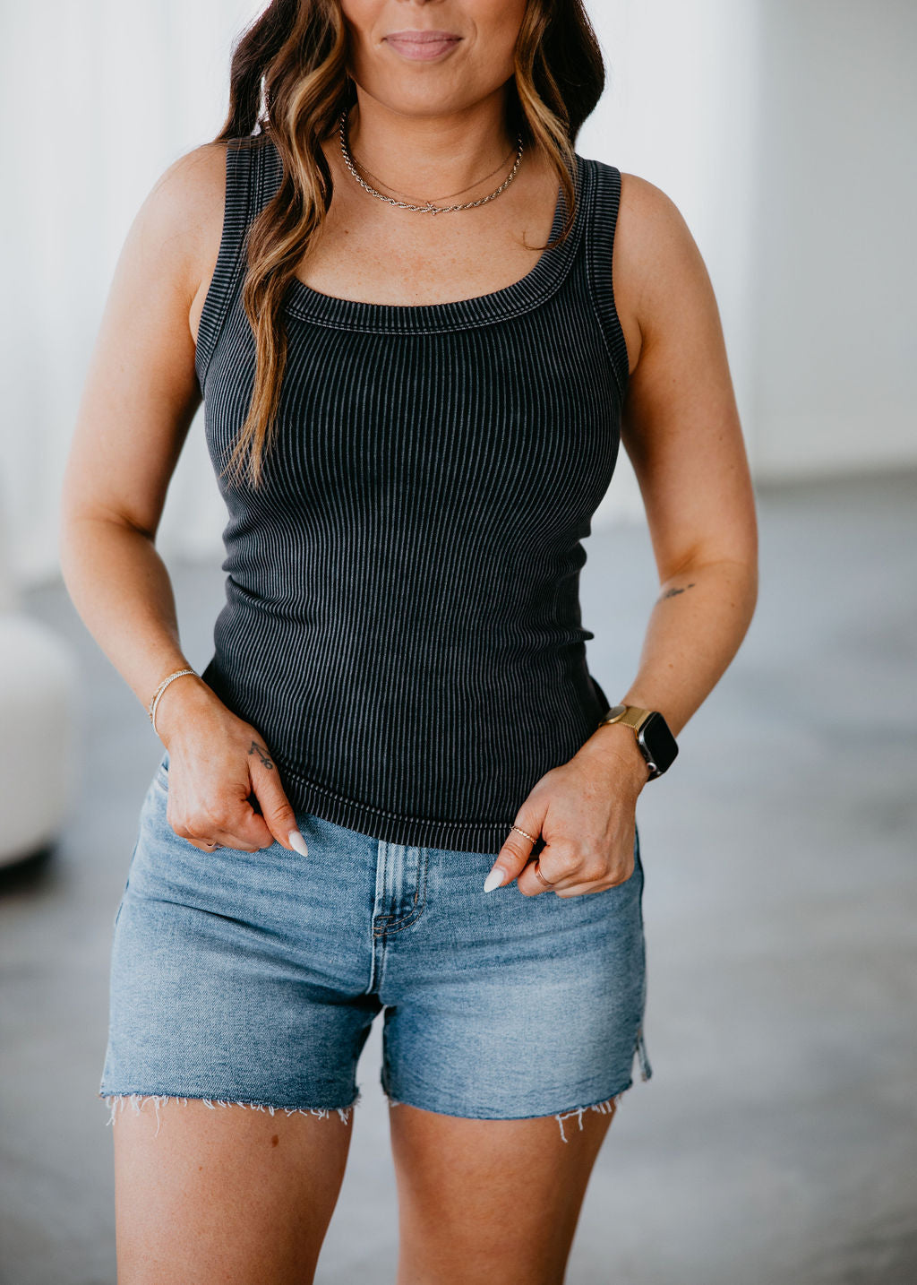 Leena Ribbed Tank Top