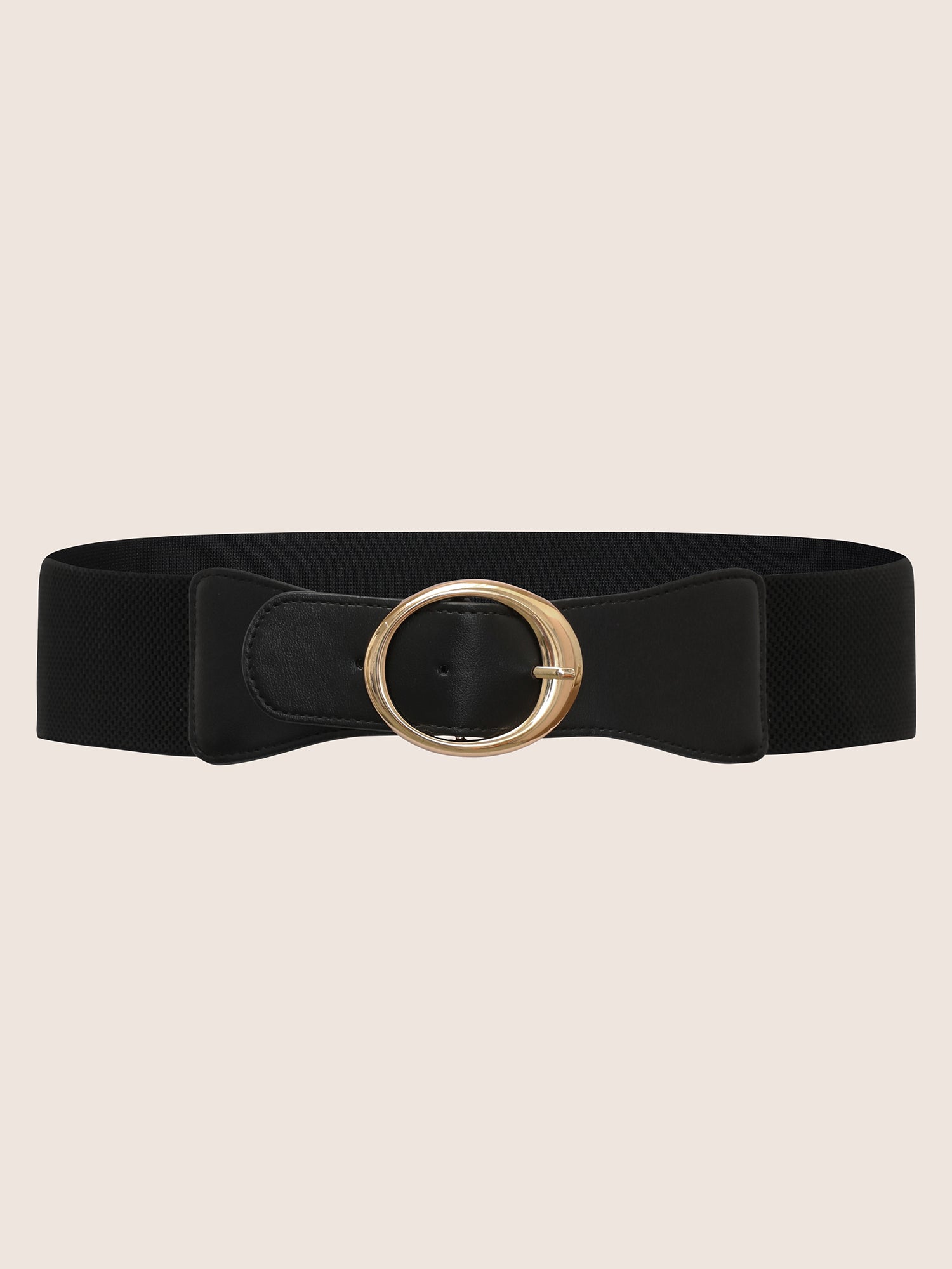 Round Buckle Elastic Belt