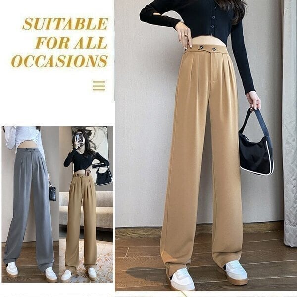 Pantalones sueltos casuales de mujer