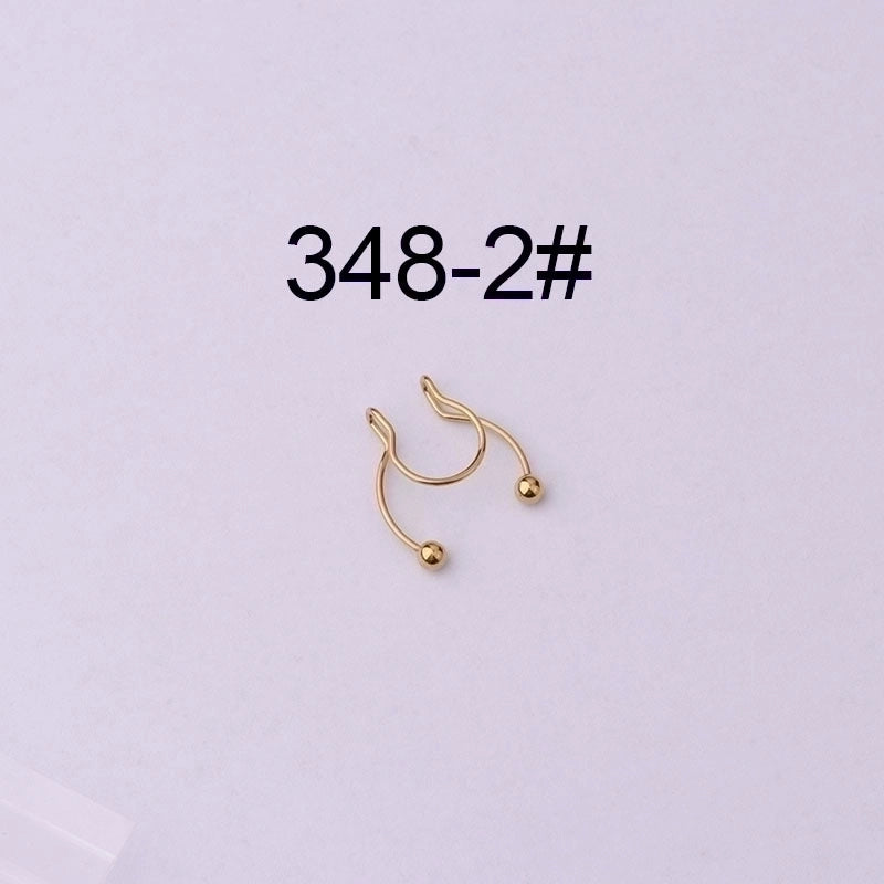 Nose Rings & Studs Geometric 316 Stainless Steel  Plating