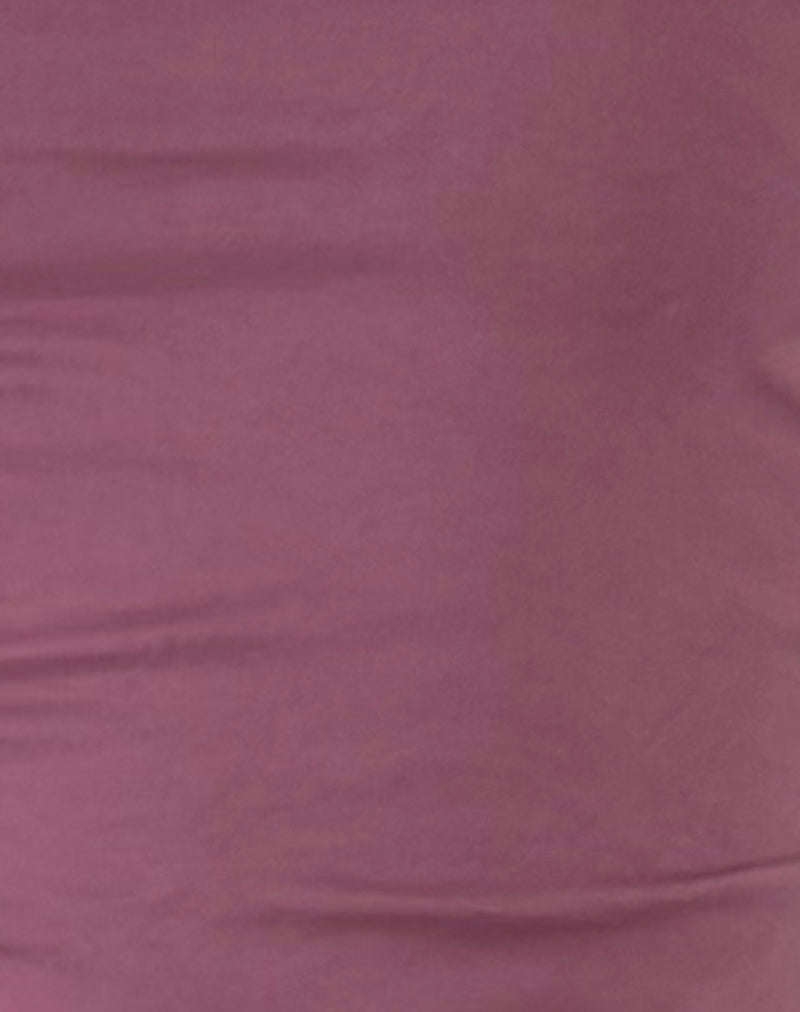 Novalie Tie Front Top in Mauve