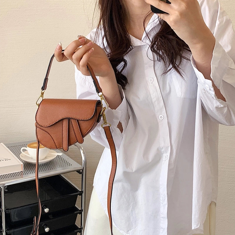 Summer New Candy Color Hand Carrying Messenger Saddle Bag