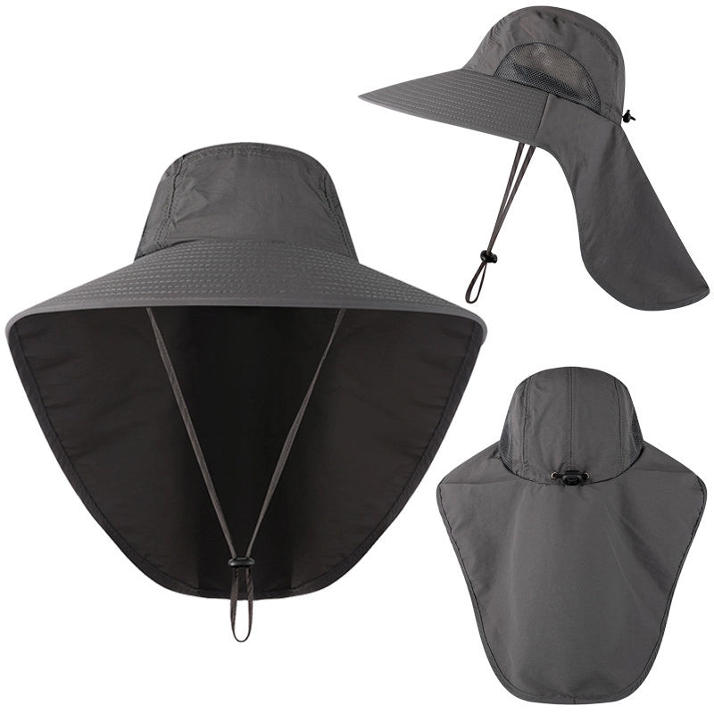 Unisex Fashion Solid Color Wide Eaves Bucket Hat