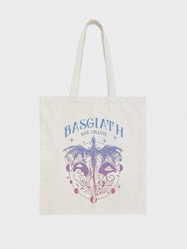 Hot Sale Fourth Wing Science Fiction Bag Bat Boy Mixed Blood Camp Novel SJM Novel Crescent City Canvas Bag