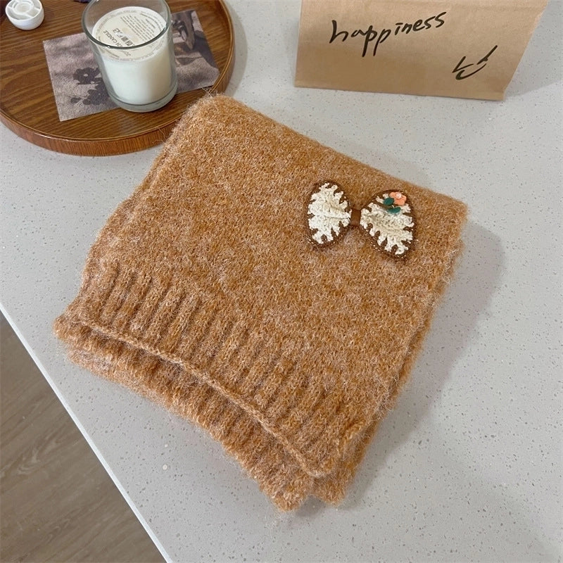 Women's Elegant Business Bow Knot Polyester Scarf