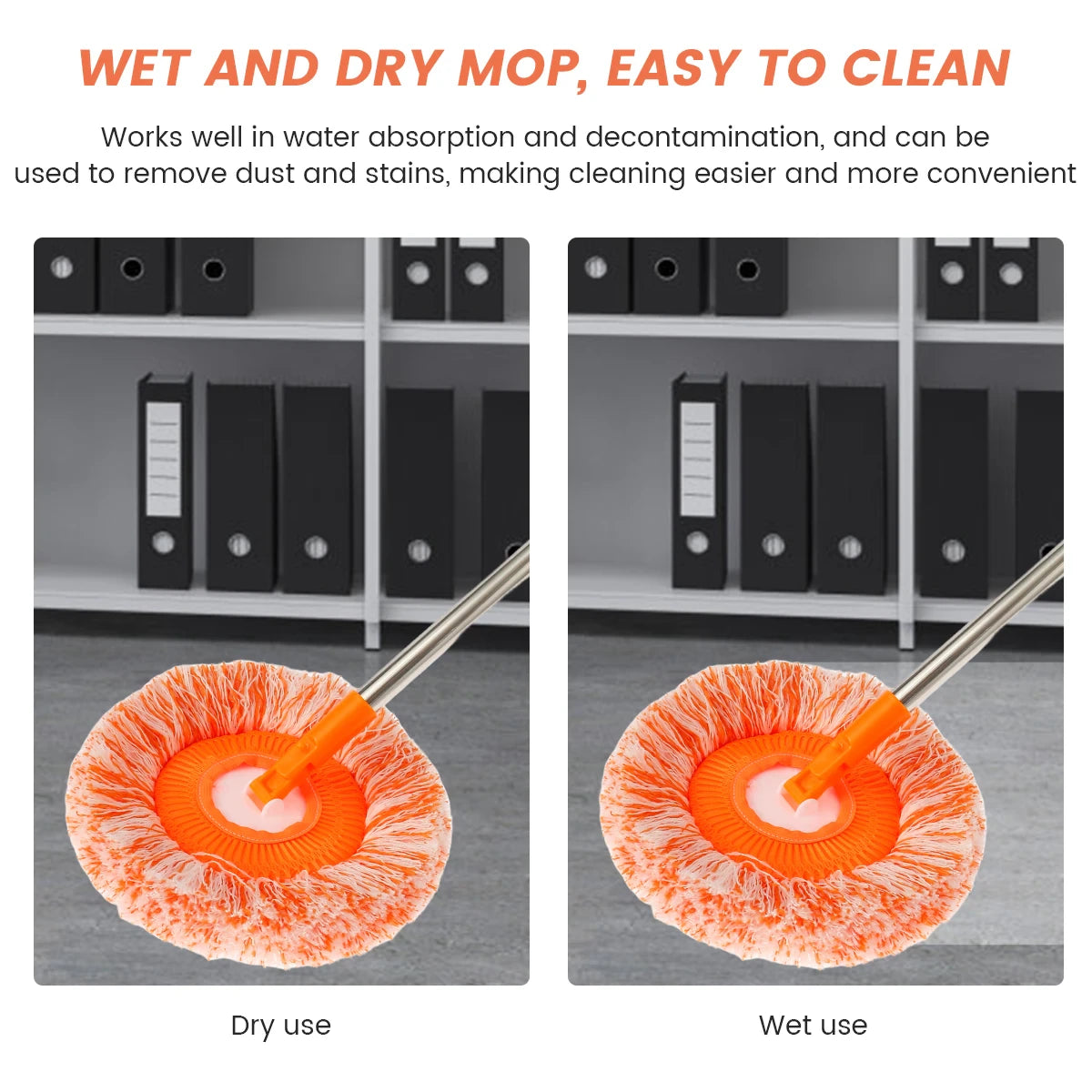 360 Degree Rotatable Microfiber Floor Mop