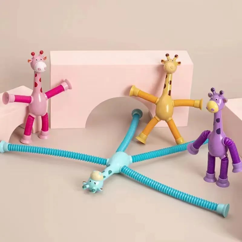 ✨- Suction Cup Pop Tube Giraffe Toys