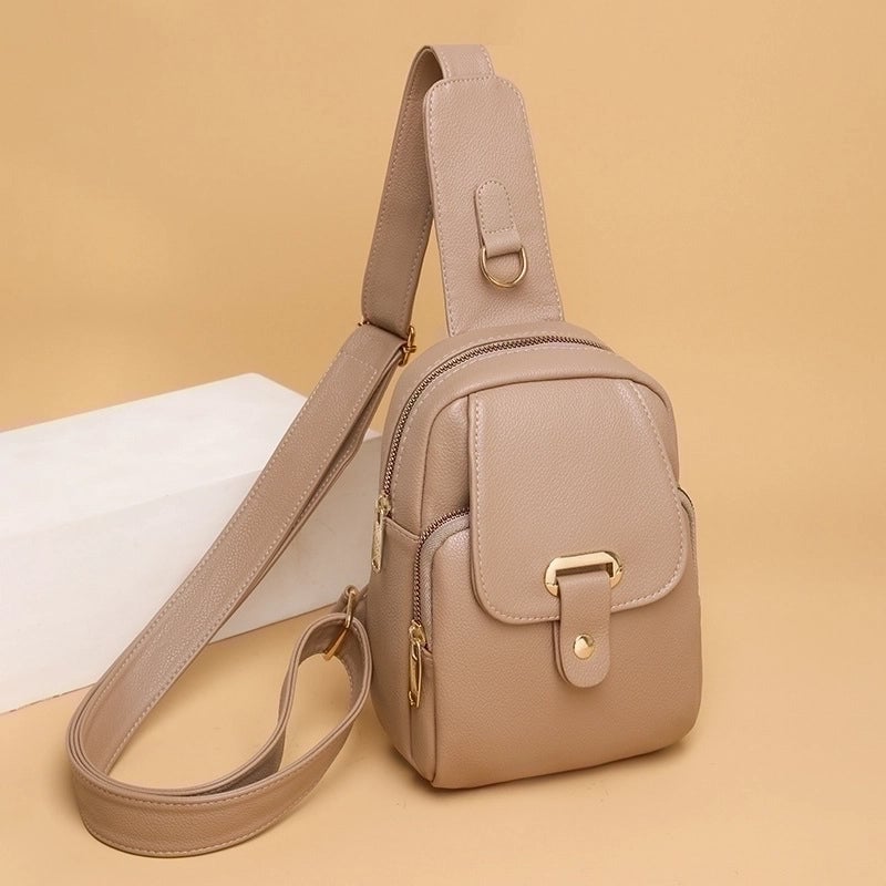 Women's Streetwear Solid Color Pu Leather Waist Bags