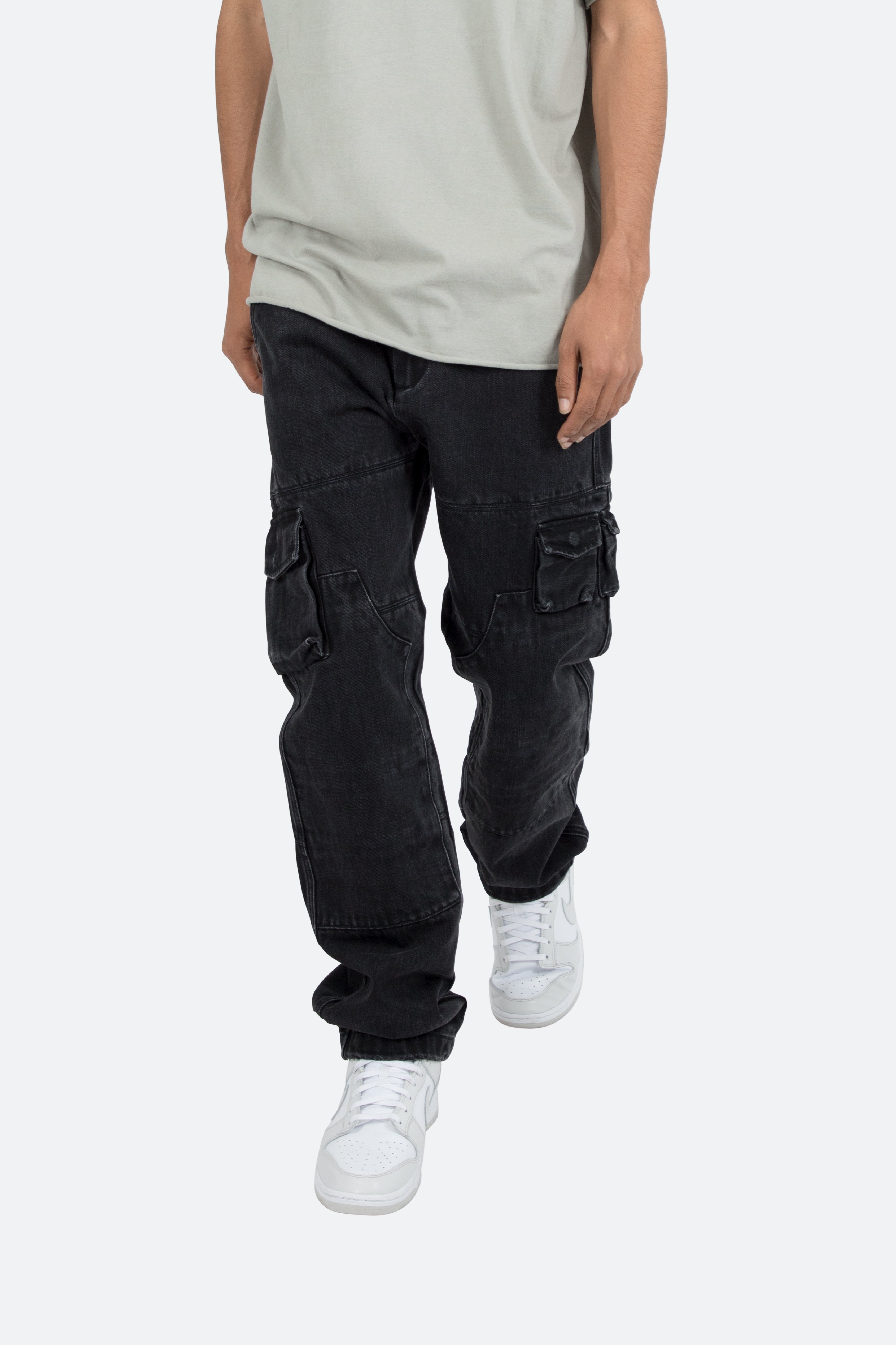 V244 Cargo II Baggy Denim - Vintage Black