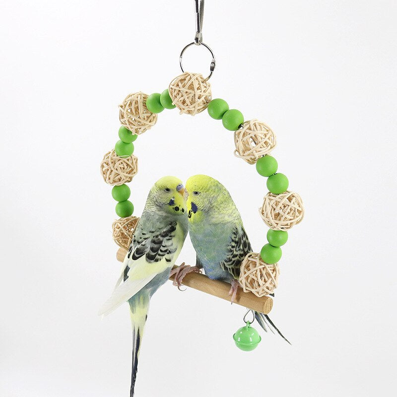 Wooden Swinging Bird Toy