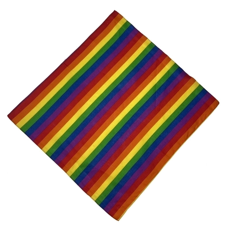 Unisex Hip-hop Rainbow Cotton Kerchief