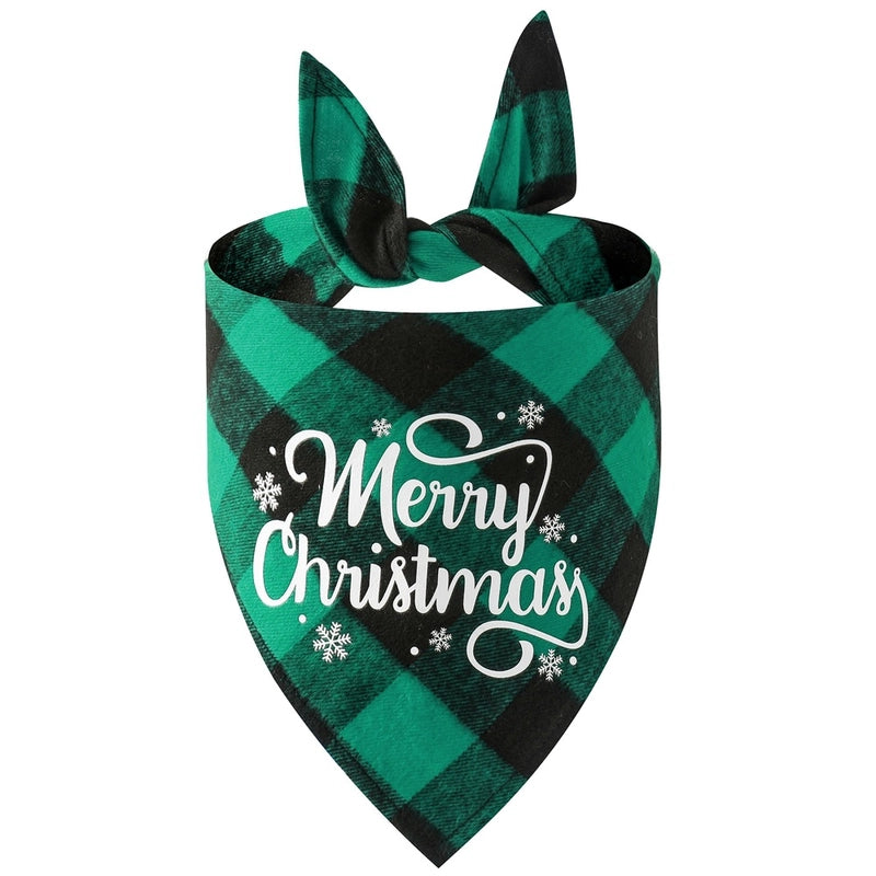British Style Cotton Christmas Lattice Pet Scarf