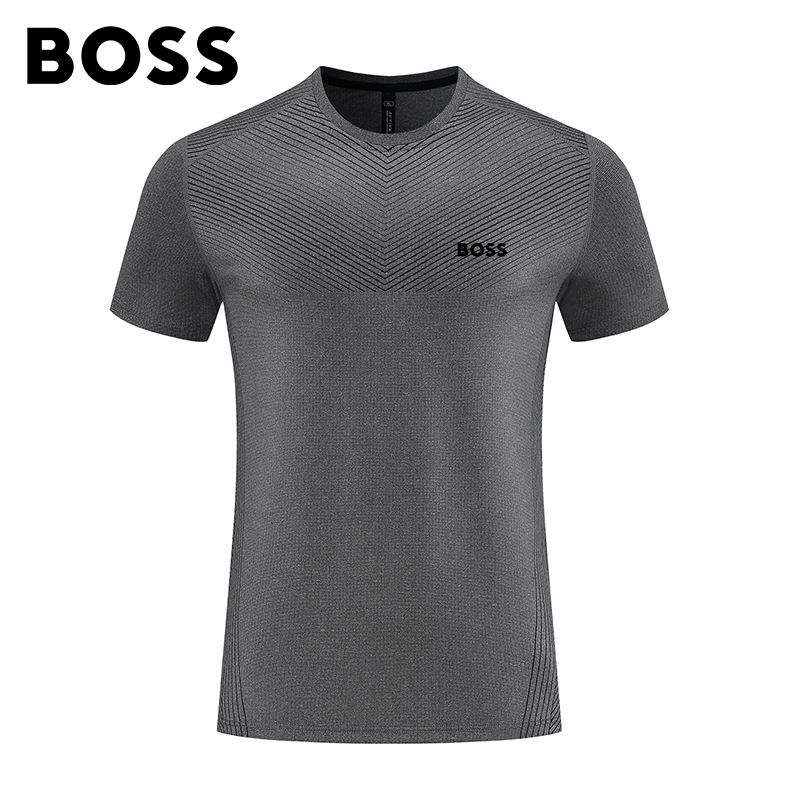 BOSS Men-s Sweat-absorbent Breathable T-shirt