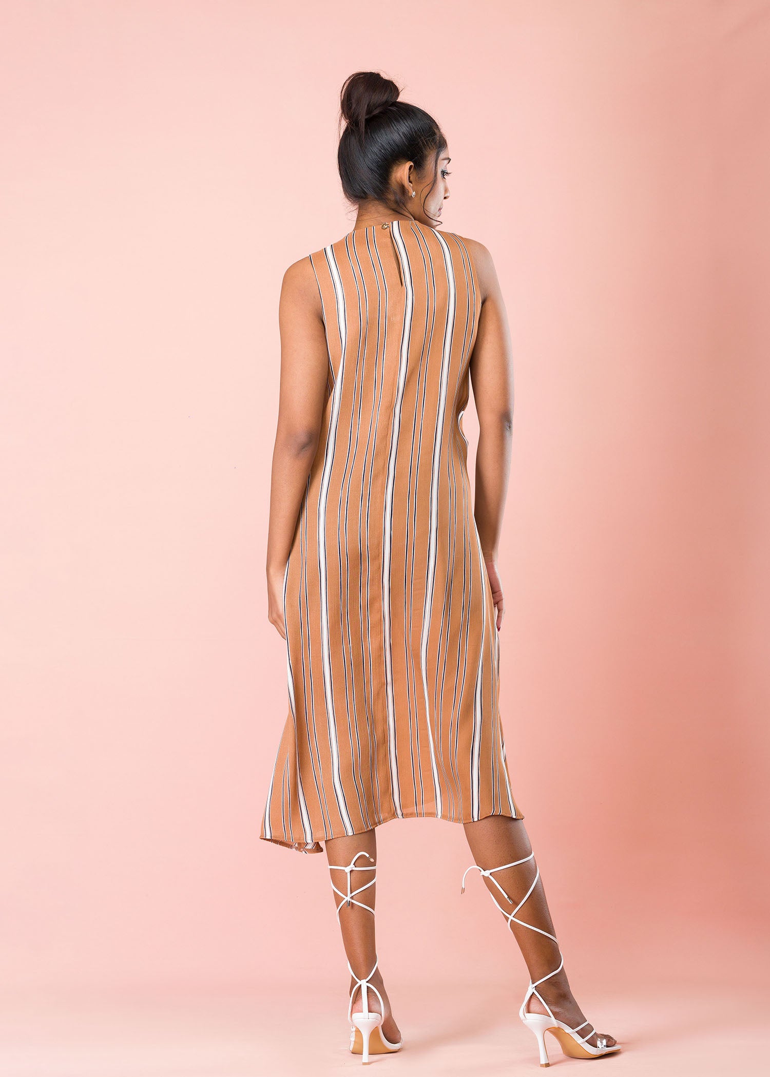 Paneled Stripe Dress