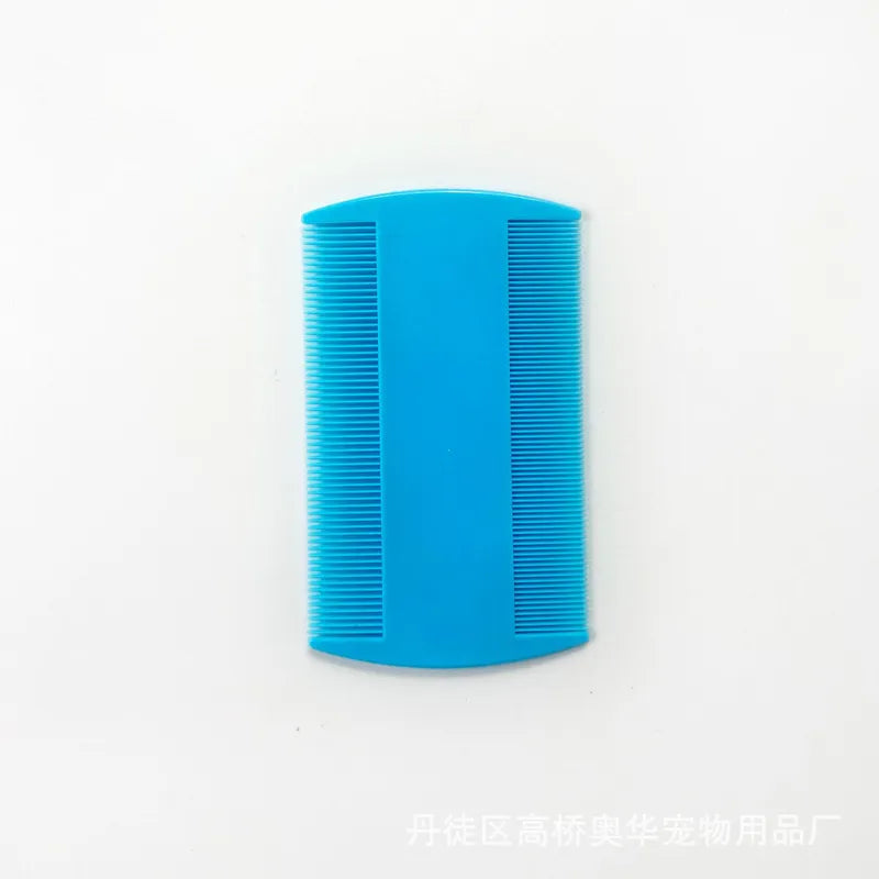 Pet Supplies Plastic Double-sided Tooth Flea Comb Dog Comb Comb Comb 8.8*5.1cm