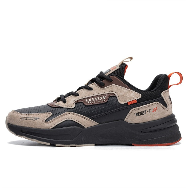 West Brand Design Leather Sneakers