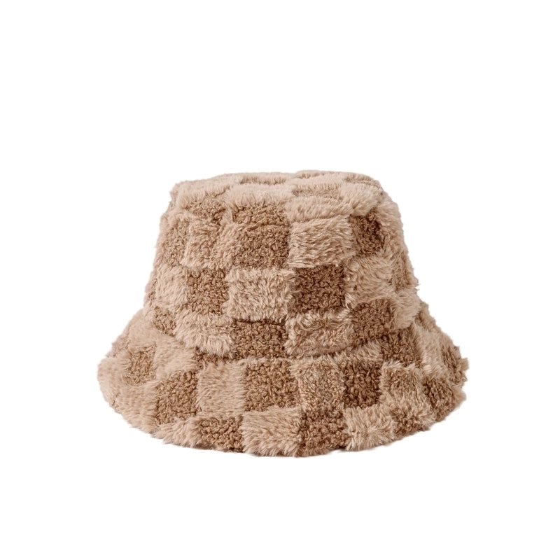 Women's Exaggerated Punk Streetwear Plaid Solid Color Big Eaves Wool Cap