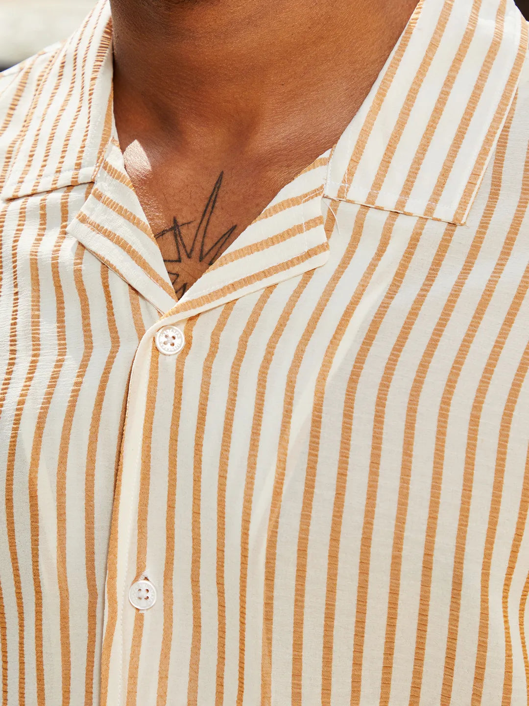 Unbalanced Striped Shirt