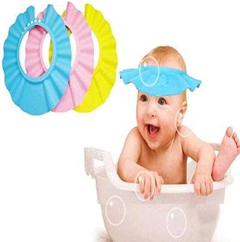 Waterproof Baby Bath Shower Cap For Babies (Multicolour)