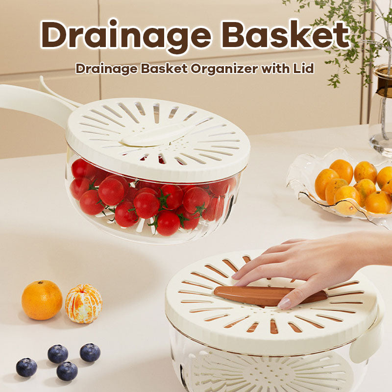 🔥Last Day Promotion 75% OFF🍓Drain Basket Storage Box🥦