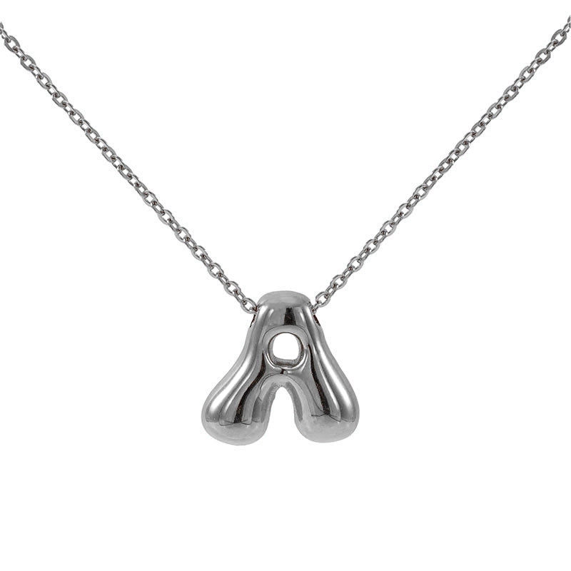 Basic Classic Style Letter 304 Stainless Steel 18K Gold Plated Plating Pendant Necklace