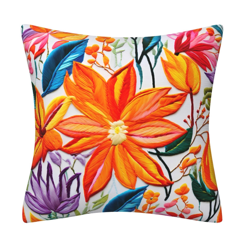 Elegant Classical Minimalist Floral Polyester Pillow Cases Couch & Sofa Decor