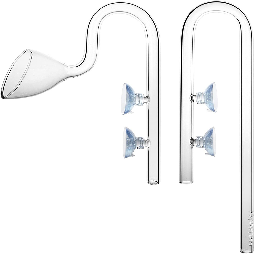 Glass Pipe Inflow Outflow For Aquarium