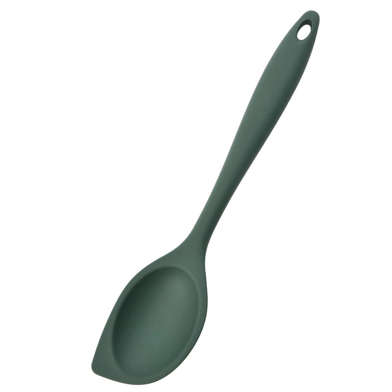 Cooking Kitchenware Silicone Spoon All-inclusive Spoon Household Spoon Dense Size Children's Available Medium Mixing Salad Spoon