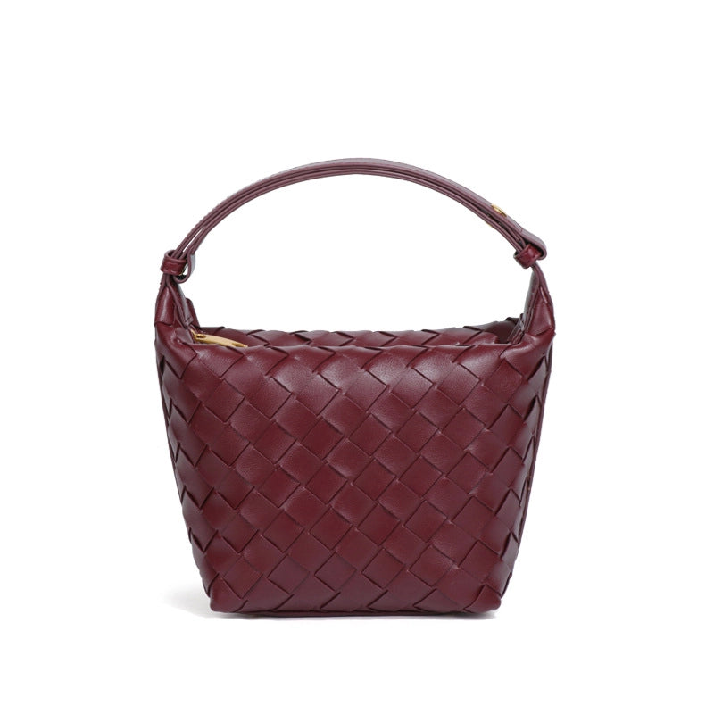 Women's Pu Leather Solid Color Streetwear Square Zipper Shoulder Bag Underarm Bag