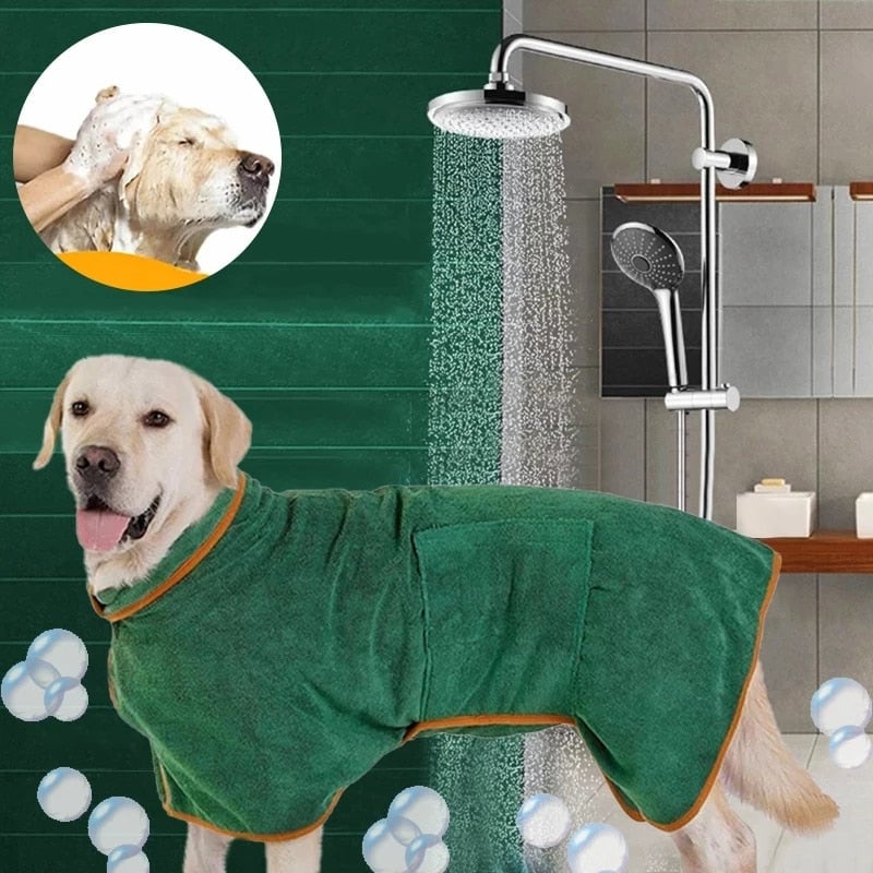 Microfiber Absorbent Dog Drying Coat