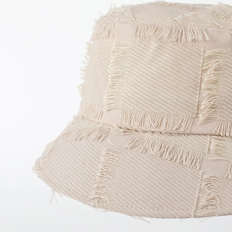 Unisex Casual Minimalist Solid Color Wide Eaves Bucket Hat
