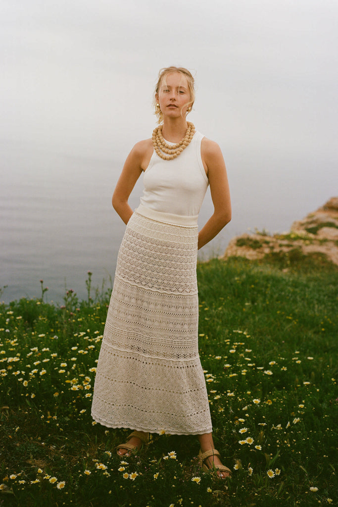 Ecru Josh Maxi Skirt