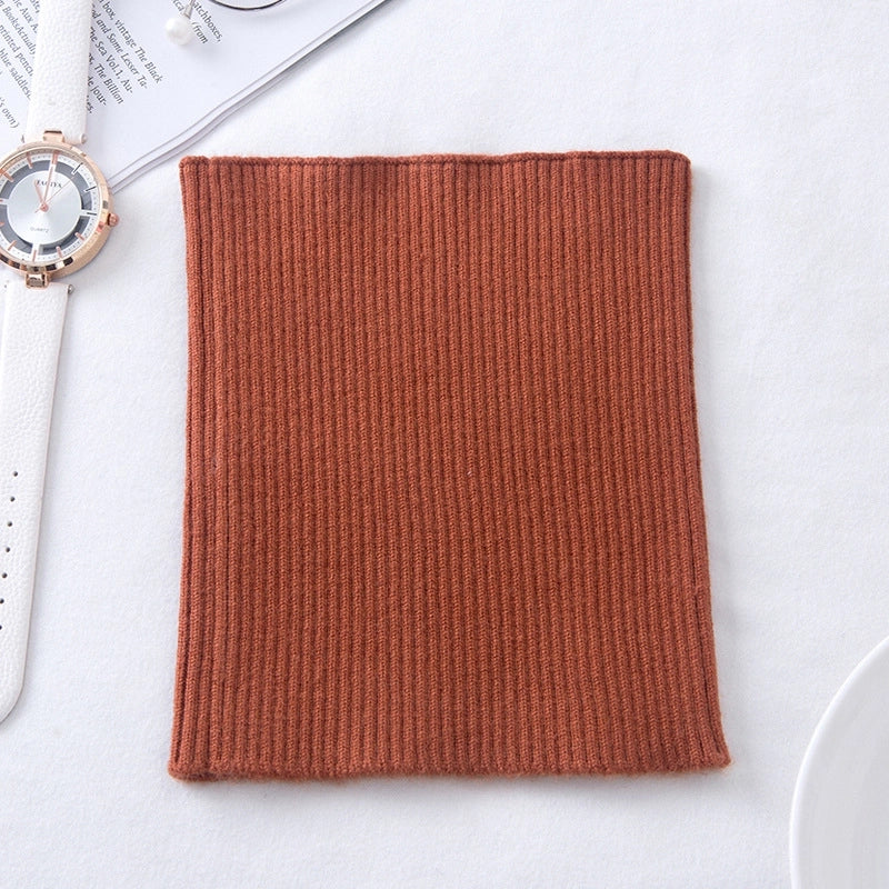 Cashmere Neck Sleeve Women's Knitted Elastic High Neck Cervical Warm Shading Neck High Neck Fake Collar Hair Band Headband Scarf