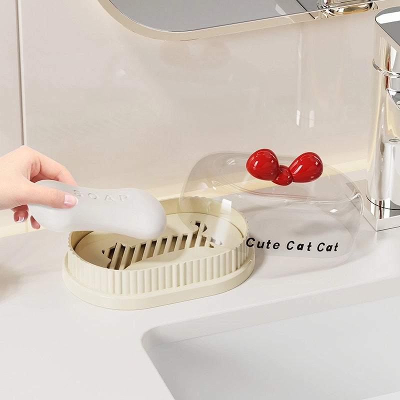 Casual Elegant Minimalist Bow Knot Plastic Soap Dish