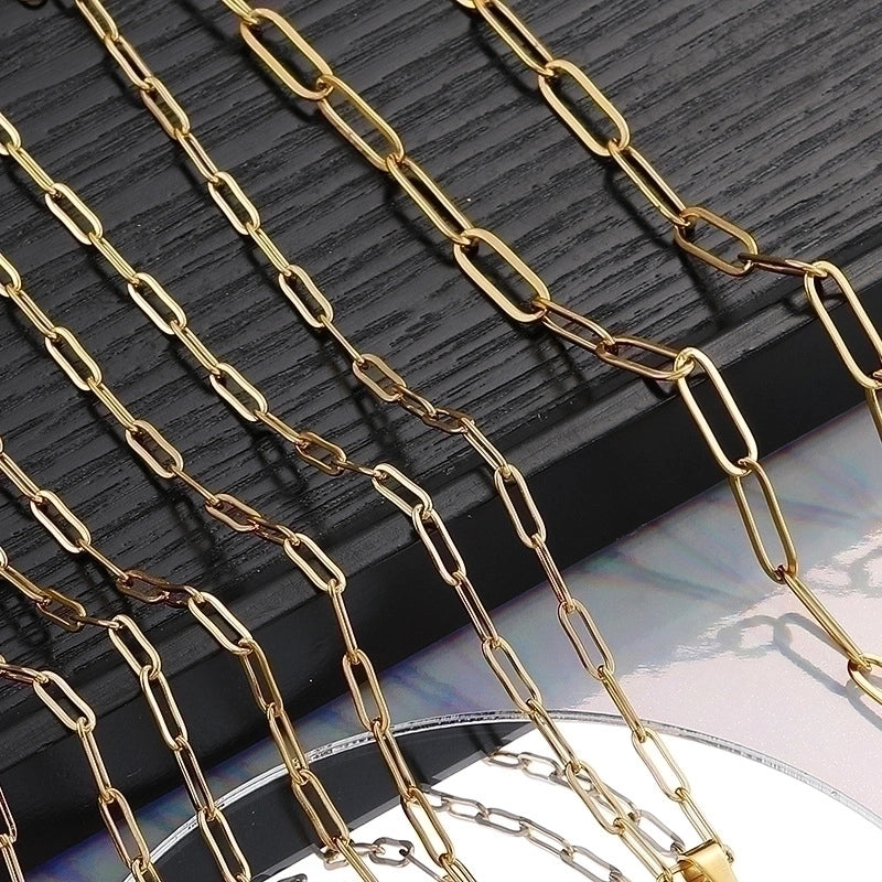 Minimalist Geometric Stainless Steel Plating Necklace 1 Piece