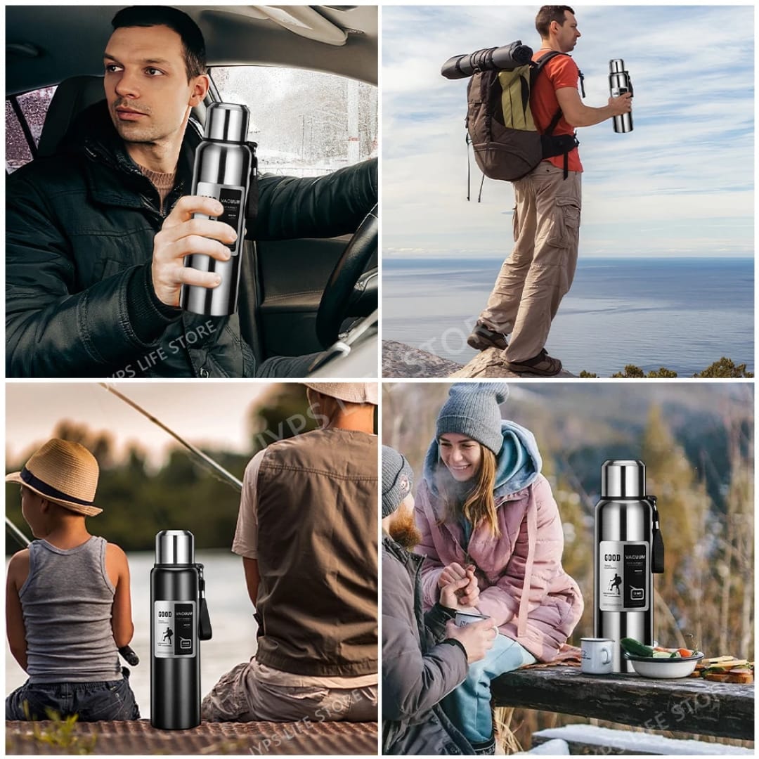 Stainless Steel Water Bottle with Lid