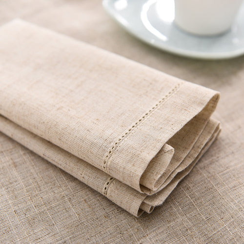 Pack of 12 Linen Party Tablecloth Napkins Restaurant Home Napkins