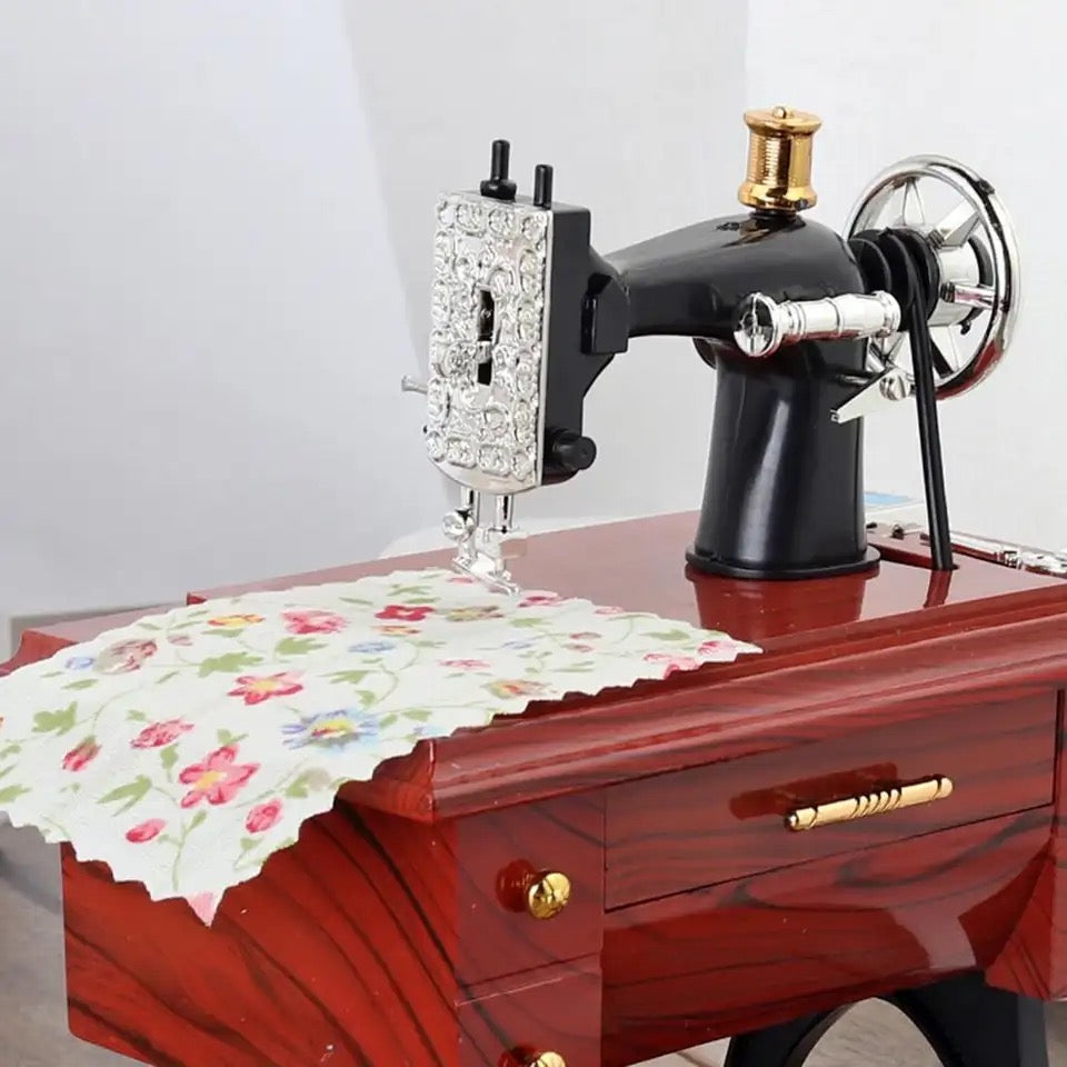 MINI MUSICAL TREADLE SEWING MACHINE