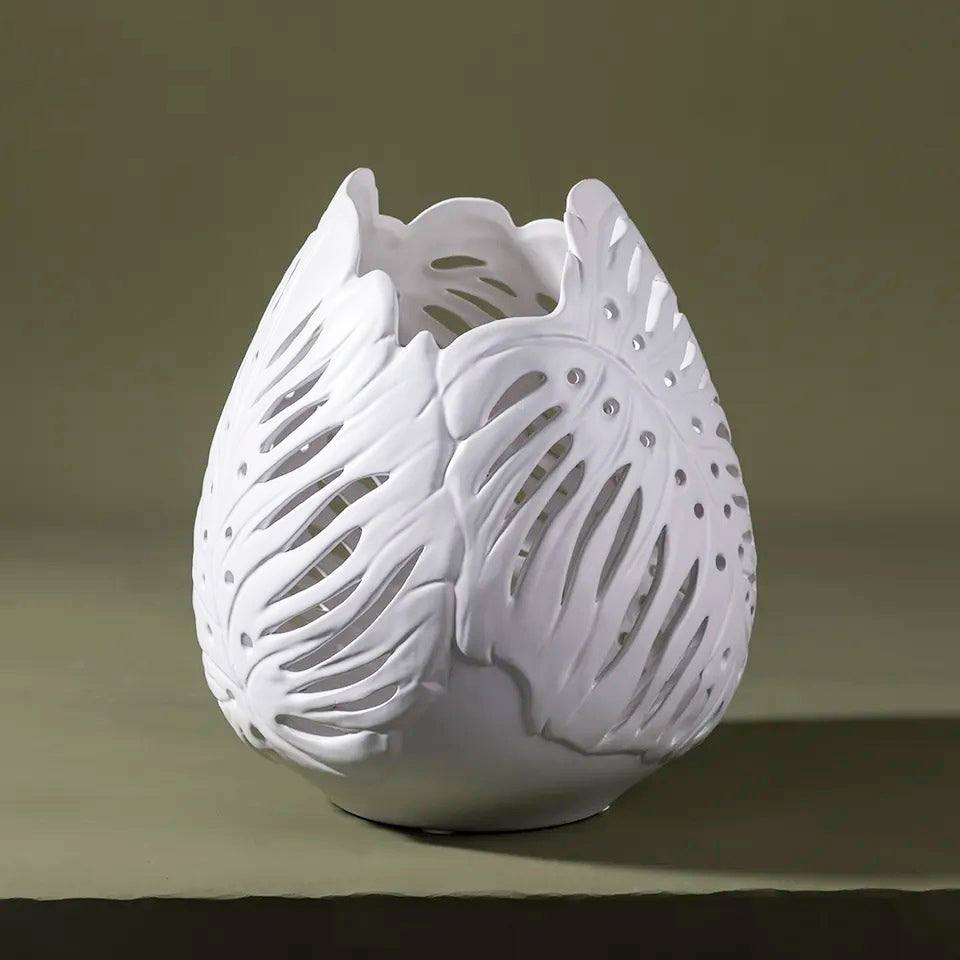 Birch Ceramic Vase Medium - White