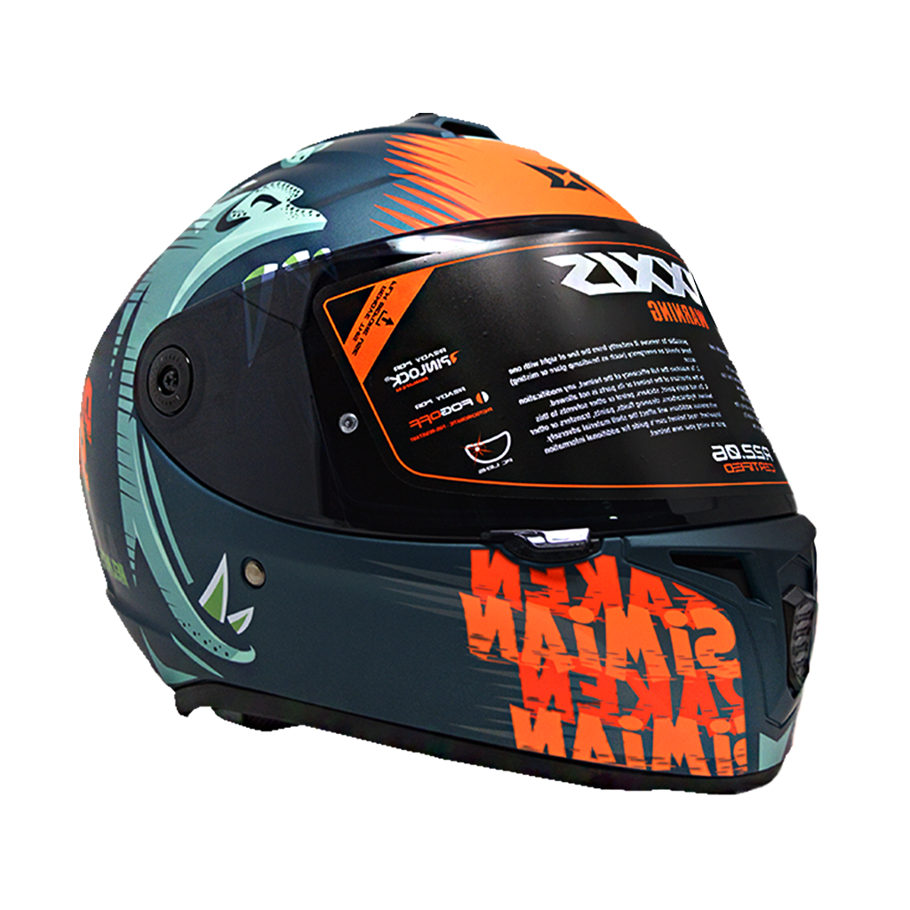 Casco Axxis Draken Simian Naranja