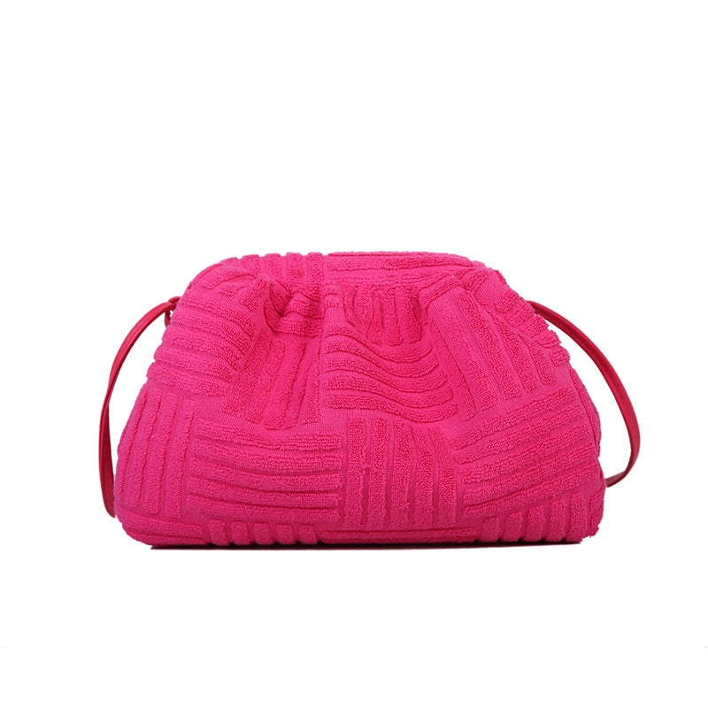 Women's Small All Seasons Plush Basic Cloud Shape Bag