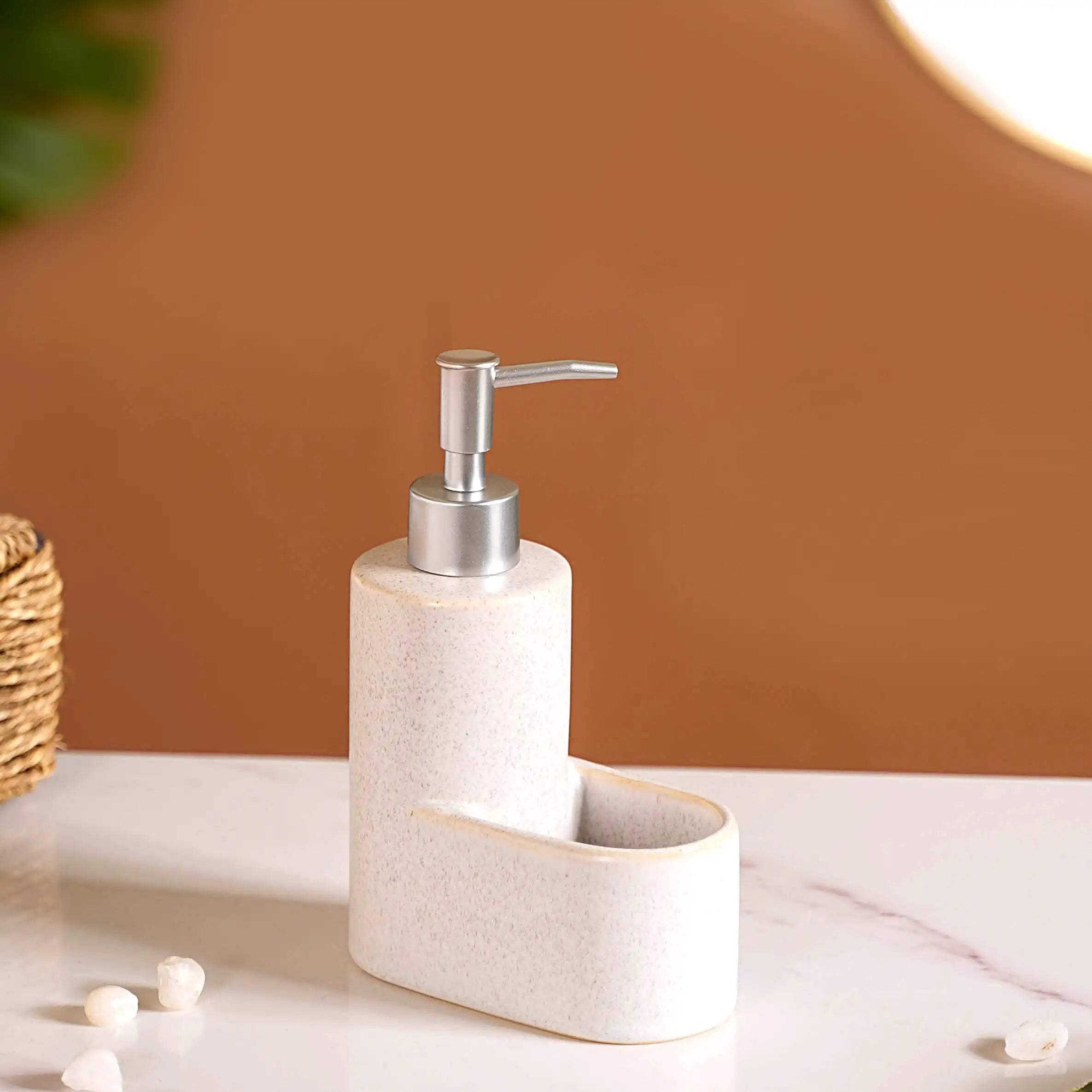 Ceramic Soap Dispenser With Stand