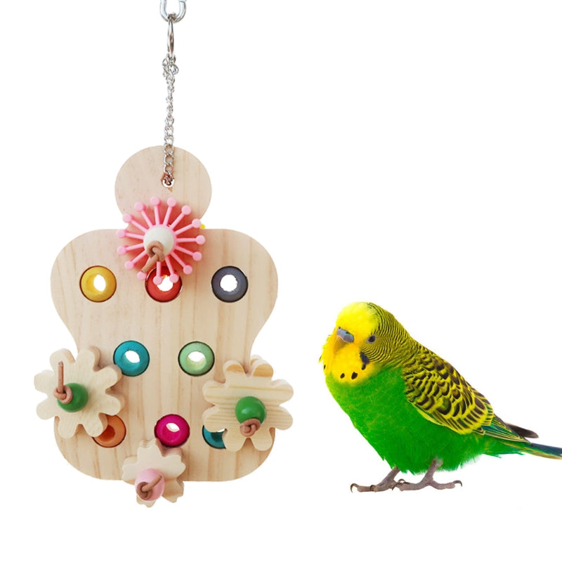 Interactive Wooden Puzzle For Birds
