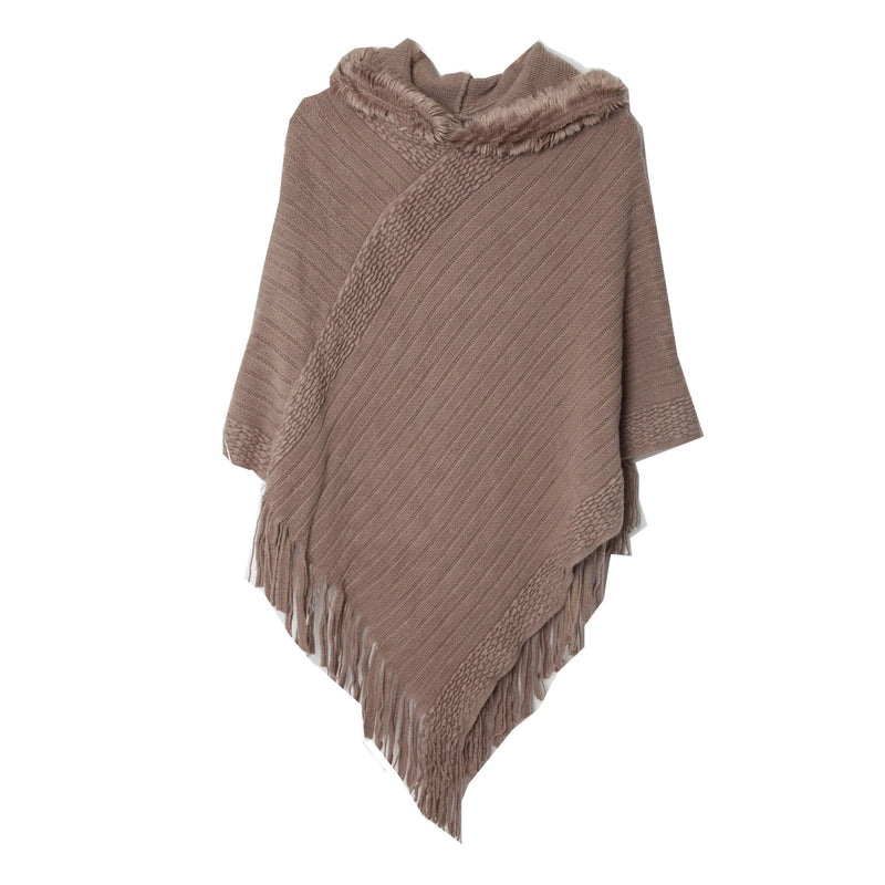 Women's Streetwear Solid Color Acrylic Tassel Shawl
