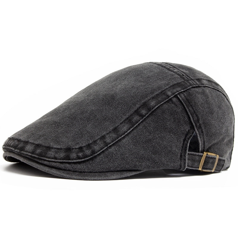 Unisex Retro Solid Color Curved Eaves Baseball Cap