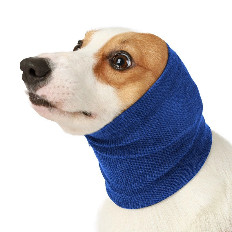 Dog Beauty Ear Muffs Noise-proof Head Cover Washable High Elasticity Dog Scarf Direct Pet Supplies