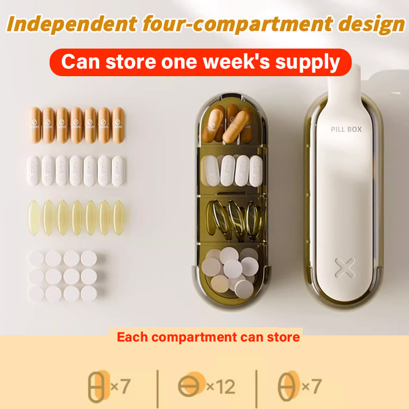 🔥2 IN 1 Portable Easy Pill Extractor & Layered Organizer