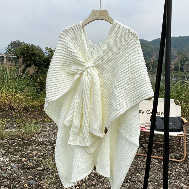 Women's Minimalist Solid Color Imitation Cashmere Solid Color Shawl