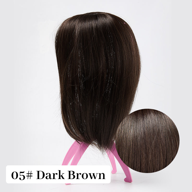 50% Christmas Discount🎅Natural Hair Toppers with Bangs for Women🛒